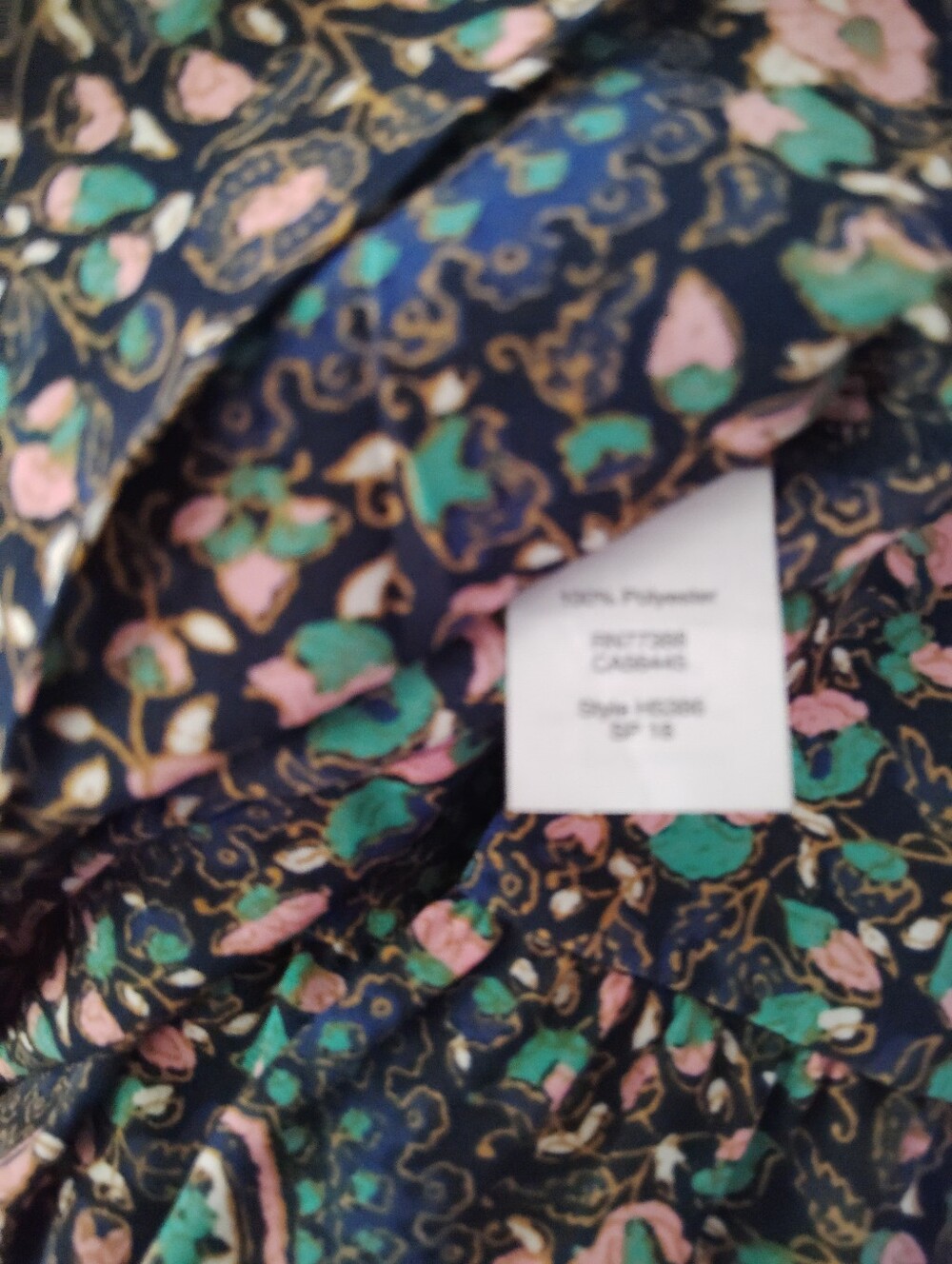 LIKE NEW!! J. Crew Gei Floral Peplum Boho Blouse w/Bell Sleeves. Size M - Picture 6 of 6